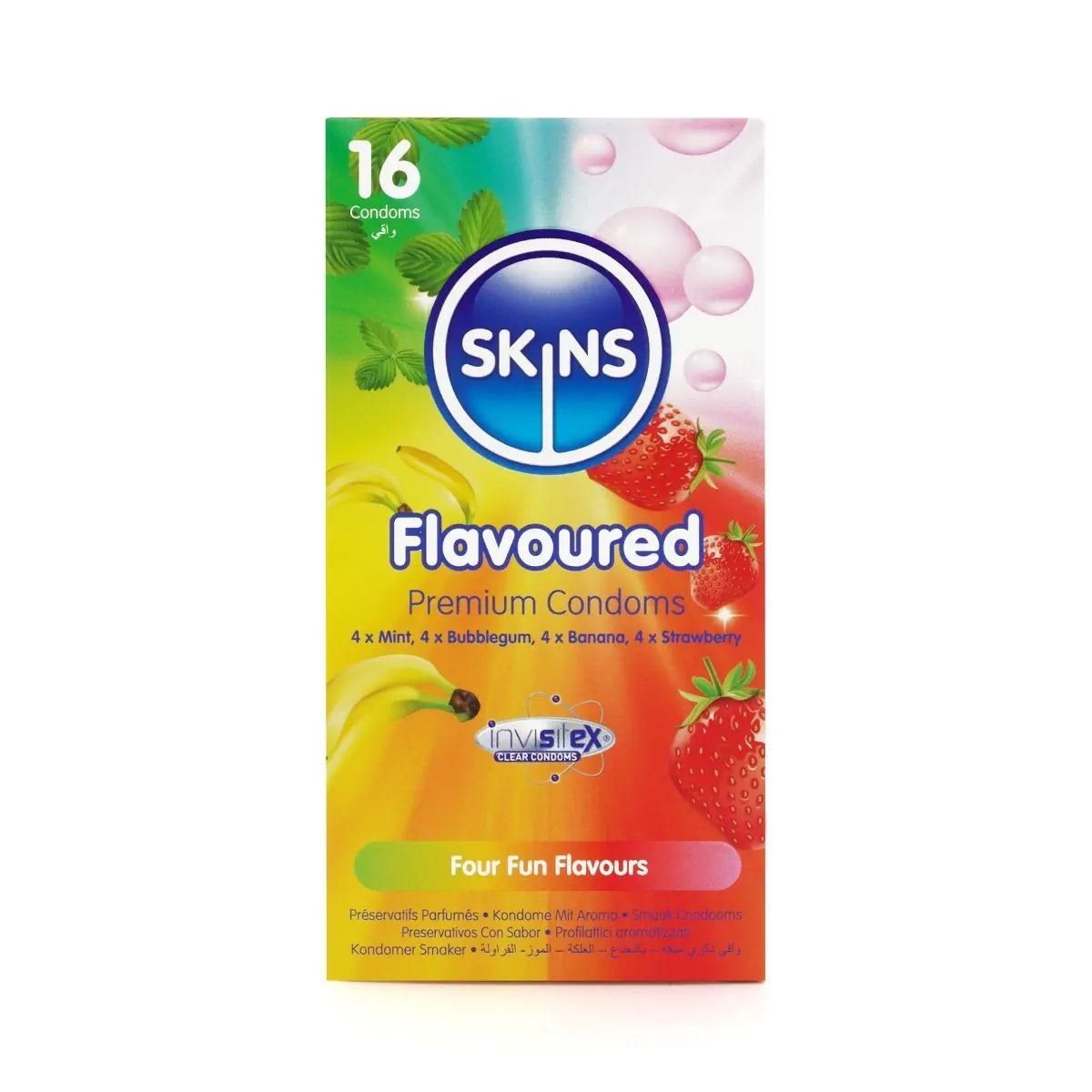 Skins Condoms Flavours - 16 Pack