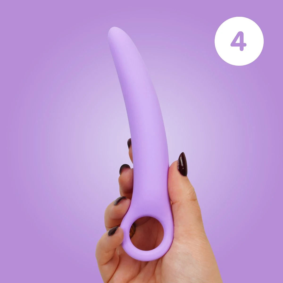 Skins Care - Silicone Vagina Dilators Curved - 5pc Set - PlayBlue