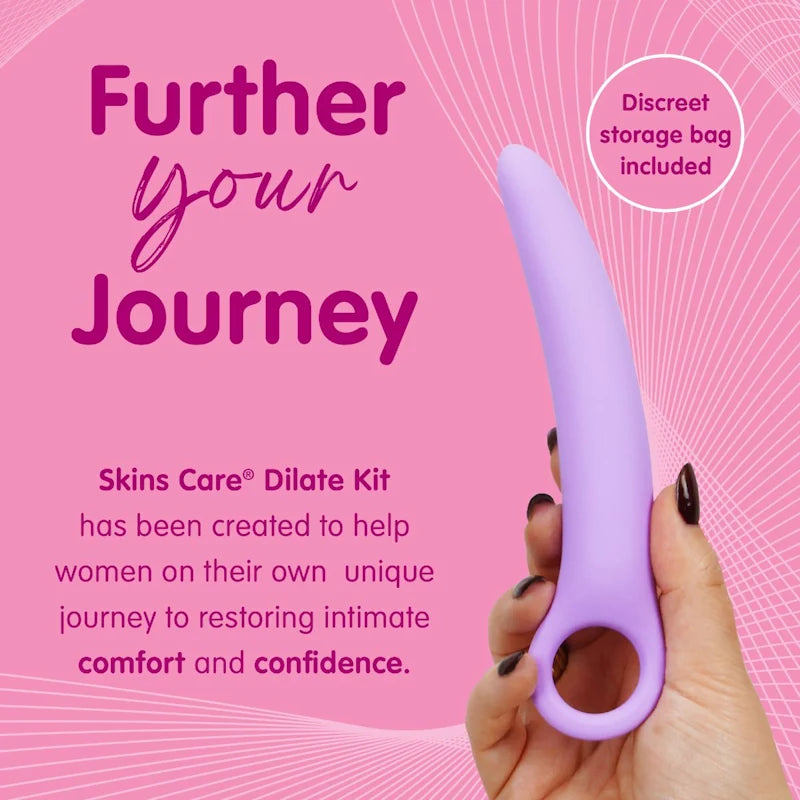 Skins Care - Silicone Vagina Dilators Curved - 5pc Set - PlayBlue