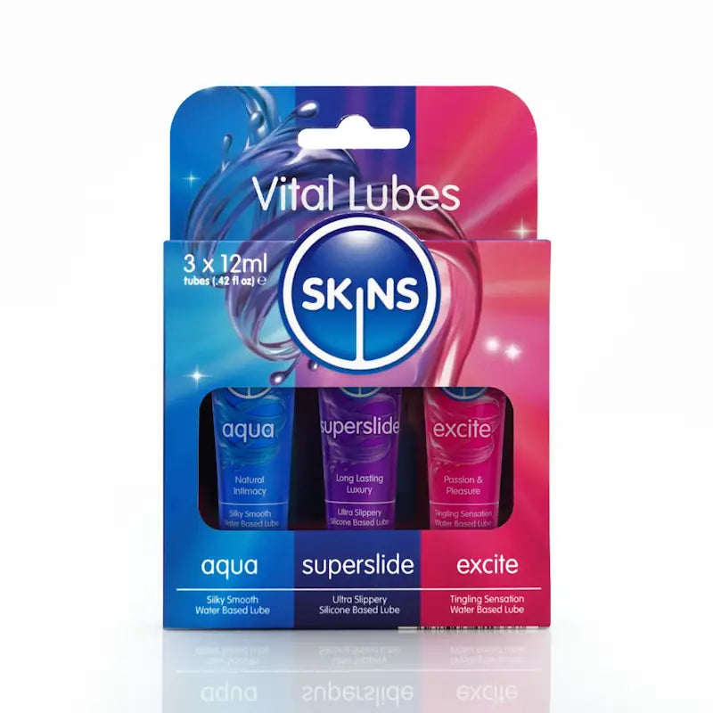 Skins - Sampler Tubes - Vital Lubes 3 Pack