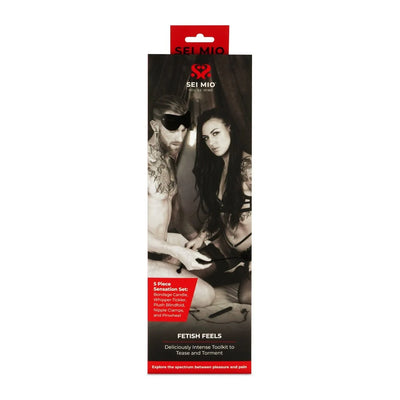 Sei Mio - Fetish Feels - Senuous 5 Piece Sensation Kinky Kit - PlayBlue