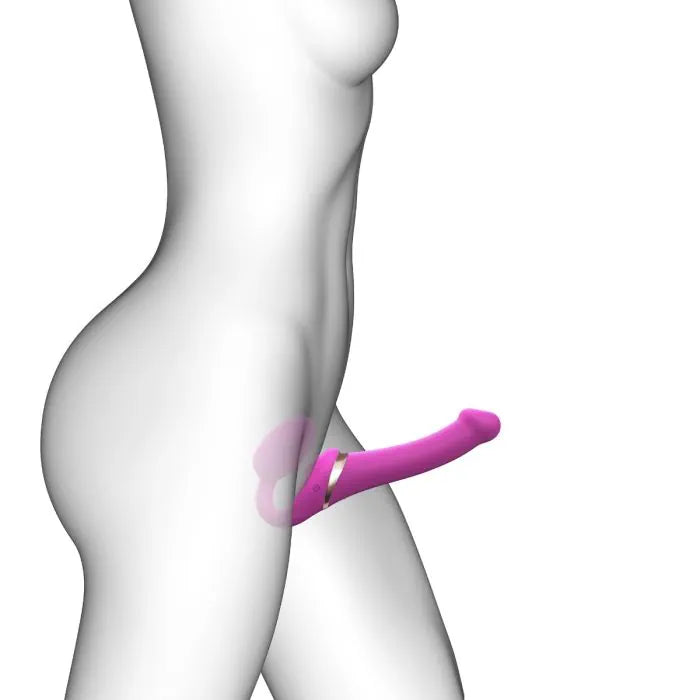 Strap-On-Me - Licking Remote Control Strapless Strap-On - PlayBlue