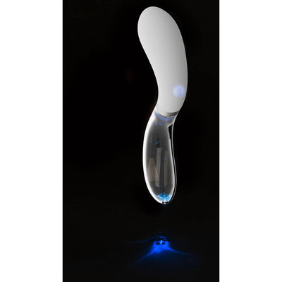 Liaison - Curve LED Vibrator - Silicone & Glass - PlayBlue
