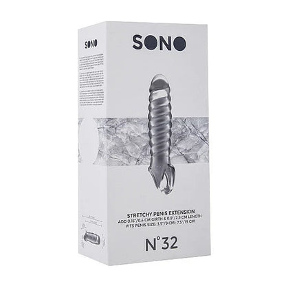 Sono - Stretchy Ribbed Penis Extension - No 32 Translucent