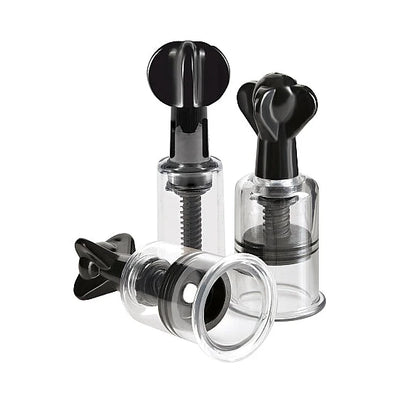 Super Suckers Trio - Nipple & Clit Screw Valve Suction - PlayBlue