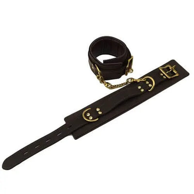 BOUND Nubuck Leather Ankle Restraints - PlayBlue