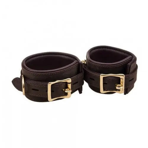 BOUND Nubuck Leather Ankle Restraints - PlayBlue
