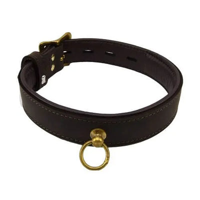 BOUND Nubuck Leather Choker with O Ring - PlayBlue