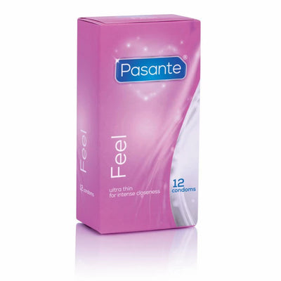 Pasante Sensitive Feel Condoms - 12pcs - PlayBlue