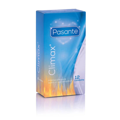 Pasante Climax Tingle Condoms - 12 pcs - PlayBlue