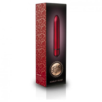 Rocks Off Truly Yours Scarlet Velvet 90mm Bullet - PlayBlue