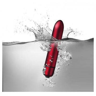 Rocks Off Truly Yours Scarlet Velvet 90mm Bullet - PlayBlue