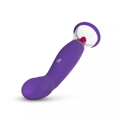 Pleasure Pump with G-Spot Vibrator - PlayBlue