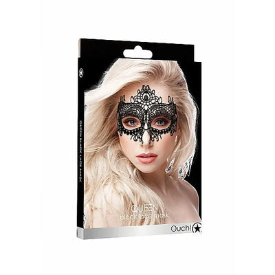 Queen Black Lace Mask - Black - PlayBlue