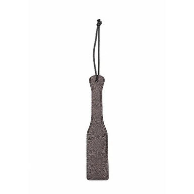 Ouch - Elegant Leather Paddle - Titanium Grey - PlayBlue