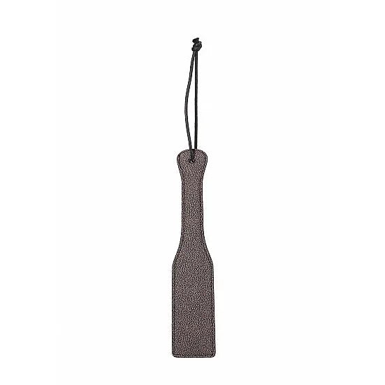 Ouch - Elegant Leather Paddle - Titanium Grey - PlayBlue