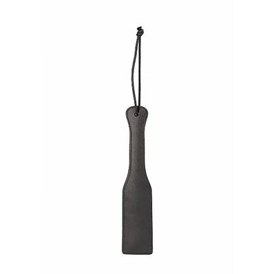 Ouch - Elegant Leather Paddle - Titanium Grey - PlayBlue