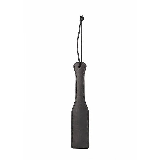 Ouch - Elegant Leather Paddle - Titanium Grey - PlayBlue