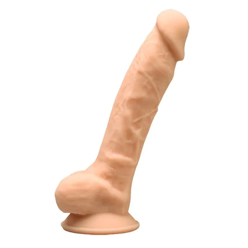 SilexD - 7 Realistic Silicone Dual Density Dildo with Suction Cup - PlayBlue