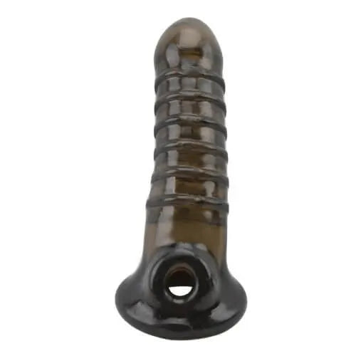 Loving Joy Boss Textured Penis Sleeve with Ball Loop - PlayBlue