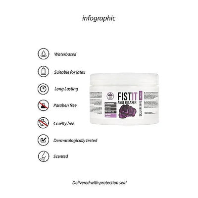 Fist It Anal Relaxer Lubricant - 500ml - PlayBlue