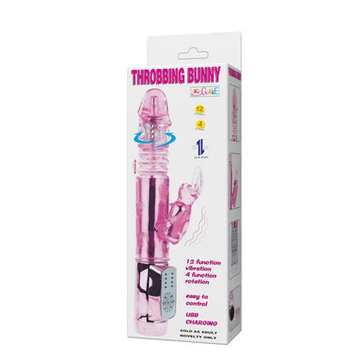 Ly-baile U.S. Rabbit Throbbing Bunny - Thrusting Rechargeable - PlayBlue