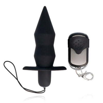 Spirit Anal Plug Remote Control Black - PlayBlue