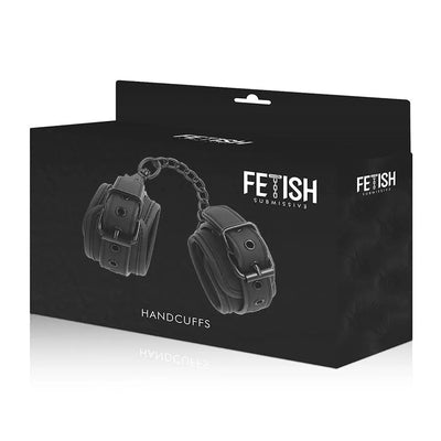 Fetish Submissive Handcuffs Vegan Leather - PlayBlue