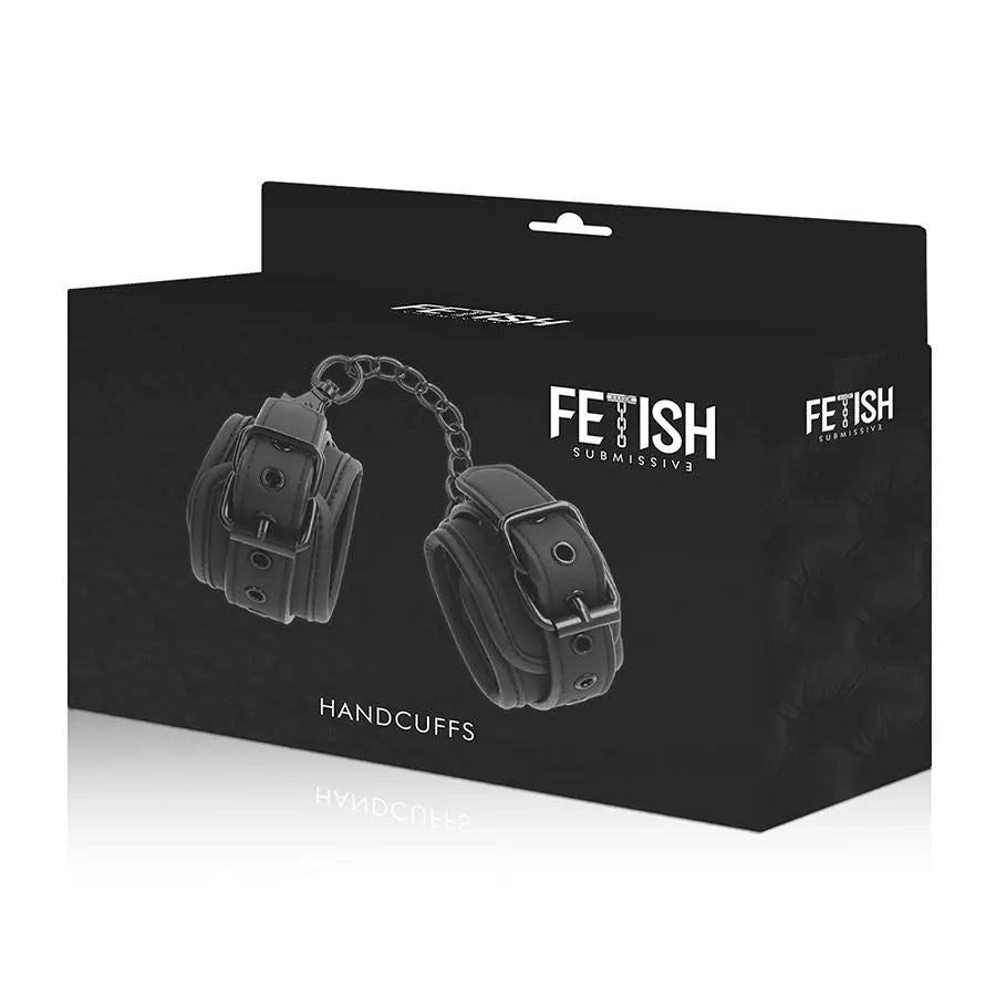 Fetish Submissive Handcuffs Vegan Leather - PlayBlue