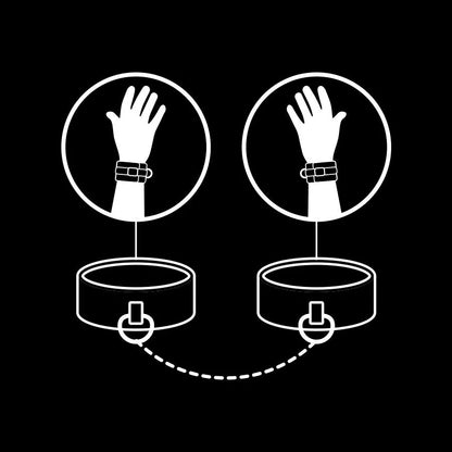 Fetish Submissive Handcuffs Vegan Leather