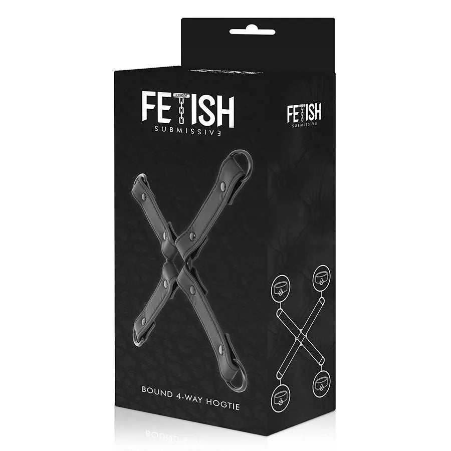 Fetish Submissive Hog Tie Vegan Leather - PlayBlue