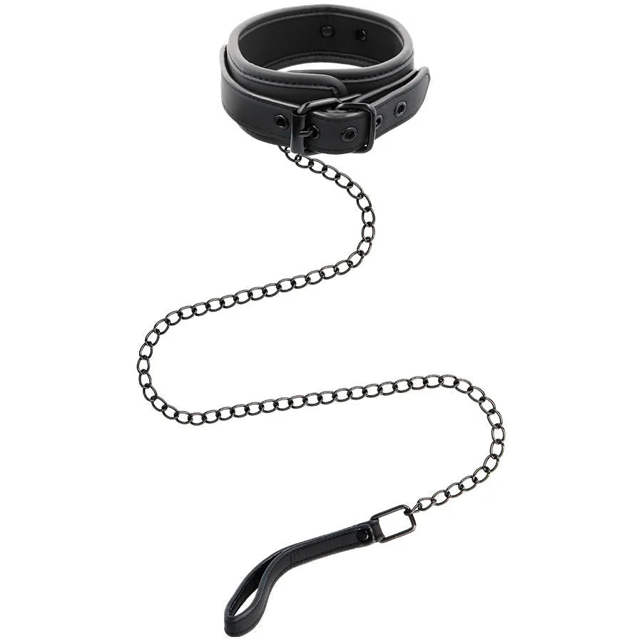 Fetish Submissive Collar With Leash - PlayBlue