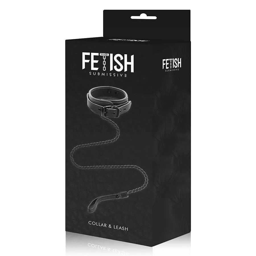 Fetish Submissive Collar With Leash - PlayBlue