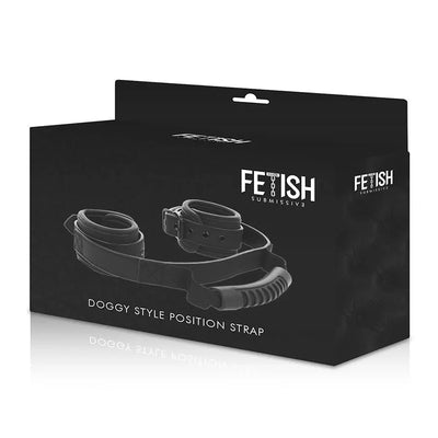 Fetish Submissive Cuffs With Puller - PlayBlue