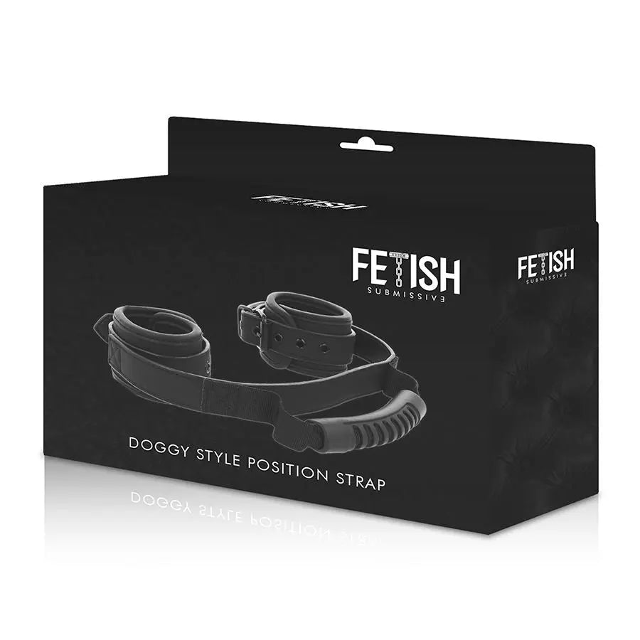 Fetish Submissive Cuffs With Puller - PlayBlue