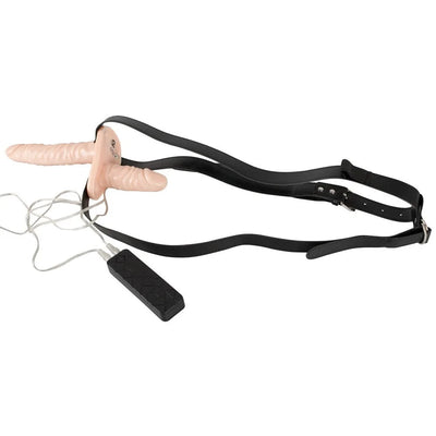 Strap-on Duo Vibrating Realistic - PlayBlue
