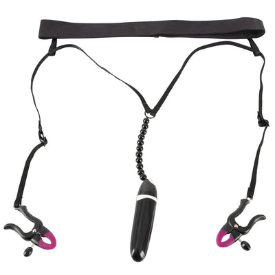 Bad Kitty Spreader String With Vibrator - PlayBlue