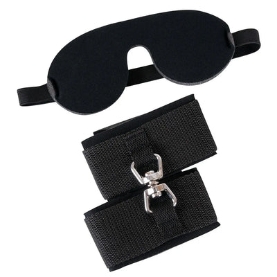 Bad Kitty Blindfold/Handcuffs Kit - PlayBlue