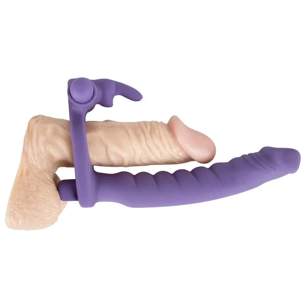Silicone Strap-on Double Penetration - PlayBlue