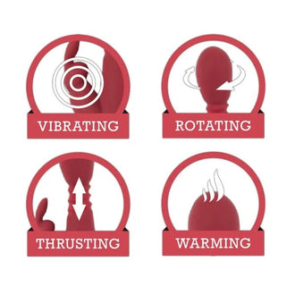 Silicone Thrusting Rechargeable Rabbit - PlayBlue