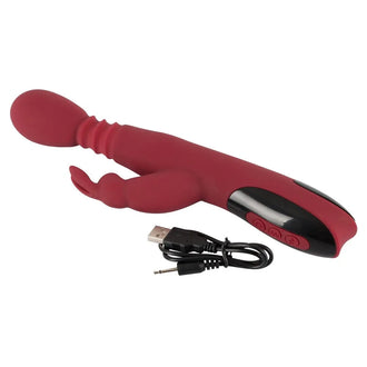 Silicone Thrusting Rechargeable Rabbit - PlayBlue