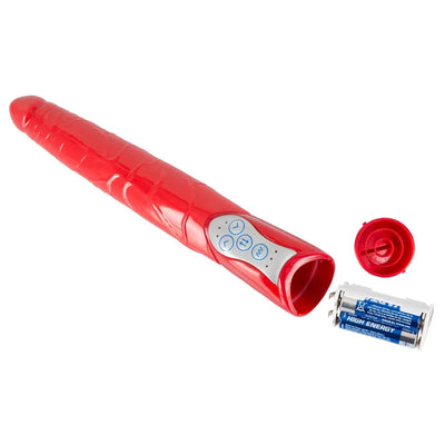 Red Push Thrusting Vibrator - PlayBlue