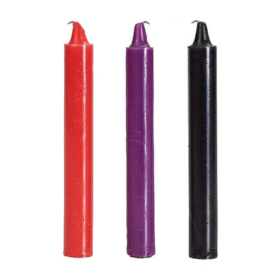 Japanese Drip Candles Set - Black - Red - Purple - PlayBlue