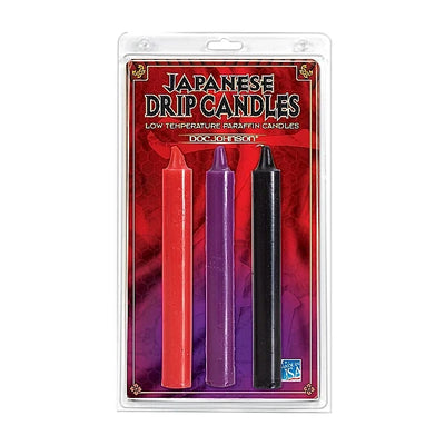 Japanese Drip Candles Set - Black - Red - Purple - PlayBlue