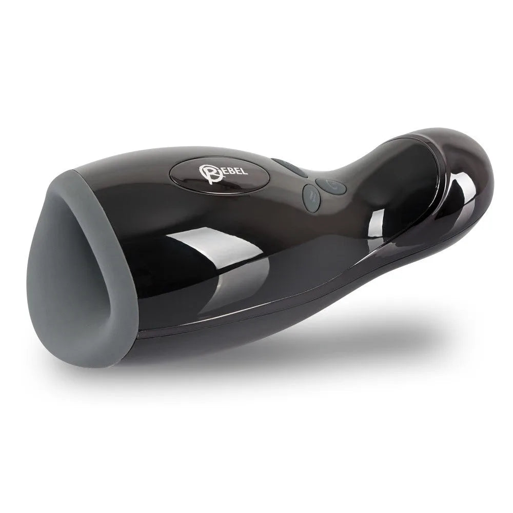 Rebel Rechargeable Masturbator - Vibration-Warming-Shaking - PlayBlue