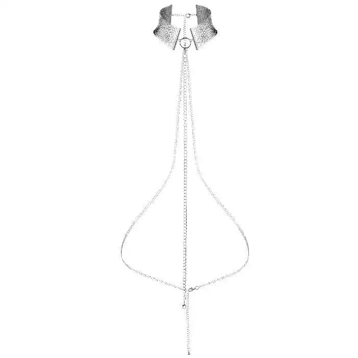 Désir Métallique Metallic Mesh Silver Collar - PlayBlue