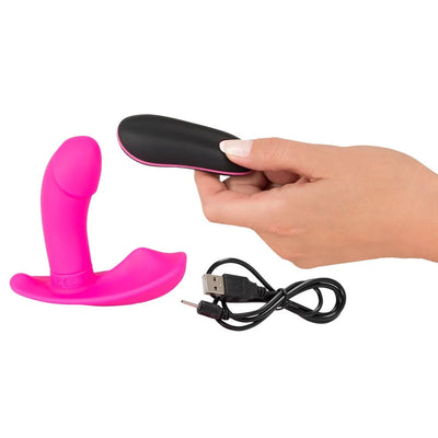 Sweet Smile Remote Controlled Rechargeable Panty Vibrator - PlayBlue