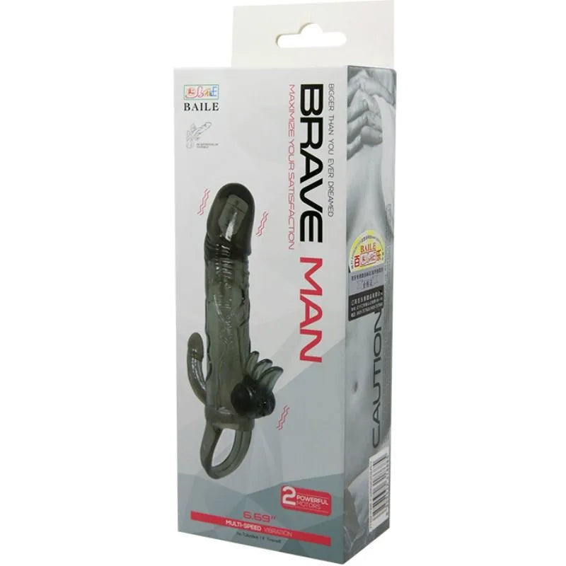 Brave Man Penis Cover With Clit And Anal Stimulation - PlayBlue