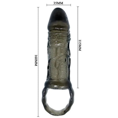 Men Extension Cover Penis And Strap - PlayBlue