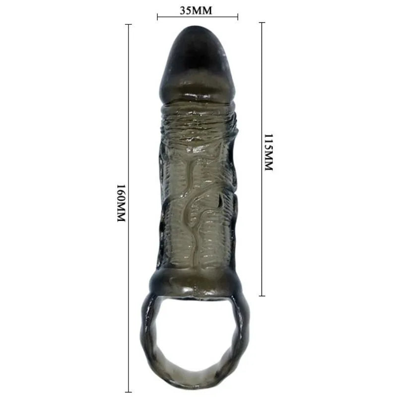 Men Extension Cover Penis And Strap - PlayBlue